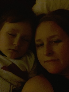 snuggles with Littlest